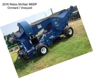 2016 Weiss McNair 9800P Orchard / Vineyard