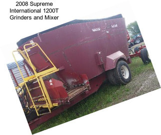 2008 Supreme International 1200T Grinders and Mixer