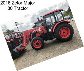 2016 Zetor Major 80 Tractor