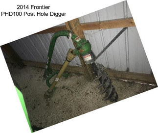 2014 Frontier PHD100 Post Hole Digger