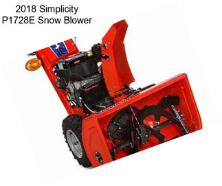 2018 Simplicity P1728E Snow Blower