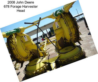 2008 John Deere 678 Forage Harvester Head