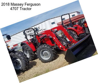 2018 Massey Ferguson 4707 Tractor