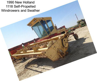 1990 New Holland 1118 Self-Propelled Windrowers and Swather