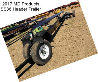 2017 MD Products SS36 Header Trailer