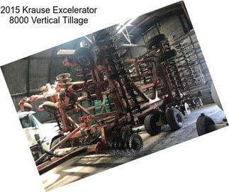 2015 Krause Excelerator 8000 Vertical Tillage