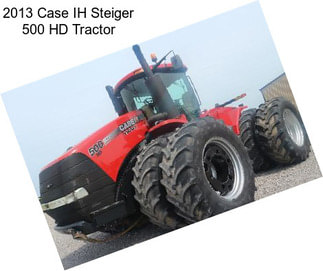 2013 Case IH Steiger 500 HD Tractor