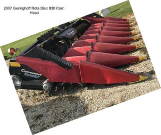 2007 Geringhoff Rota Disc 830 Corn Head