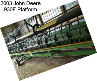 2003 John Deere 930F Platform