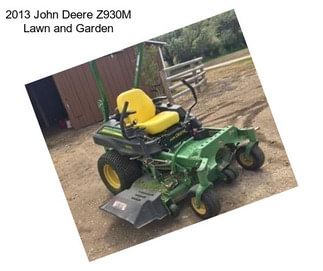 2013 John Deere Z930M Lawn and Garden