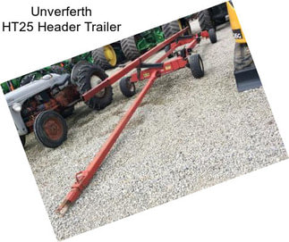 Unverferth HT25 Header Trailer