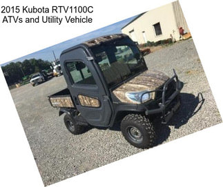 2015 Kubota RTV1100C ATVs and Utility Vehicle