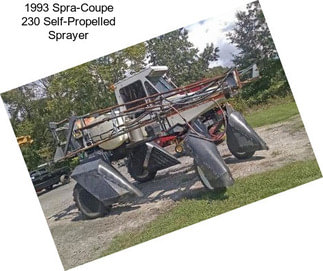 1993 Spra-Coupe 230 Self-Propelled Sprayer