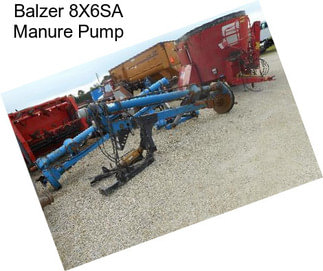 Balzer 8X6SA Manure Pump