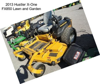 2013 Hustler X-One FX850 Lawn and Garden