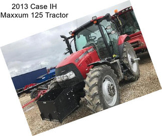 2013 Case IH Maxxum 125 Tractor