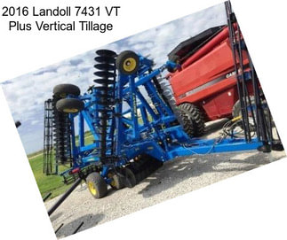 2016 Landoll 7431 VT Plus Vertical Tillage