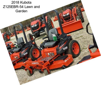 2018 Kubota Z125EBR-54 Lawn and Garden