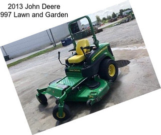 2013 John Deere 997 Lawn and Garden