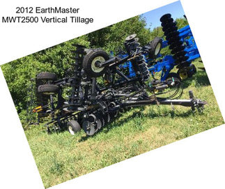 2012 EarthMaster MWT2500 Vertical Tillage