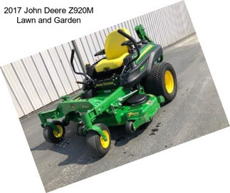 2017 John Deere Z920M Lawn and Garden