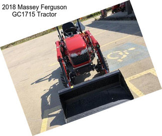 2018 Massey Ferguson GC1715 Tractor