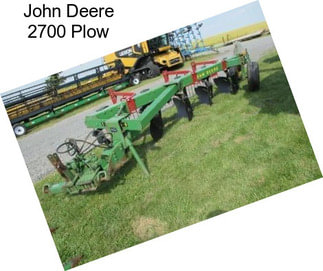 John Deere 2700 Plow