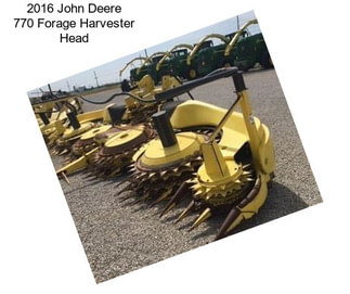 2016 John Deere 770 Forage Harvester Head