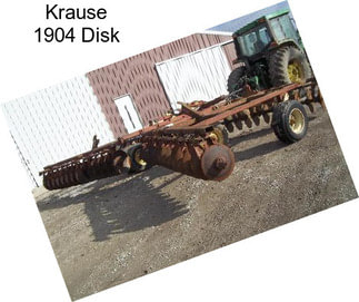 Krause 1904 Disk