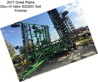 2017 Great Plains Disc-O-Vator 8333DV Soil Finisher