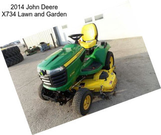 2014 John Deere X734 Lawn and Garden