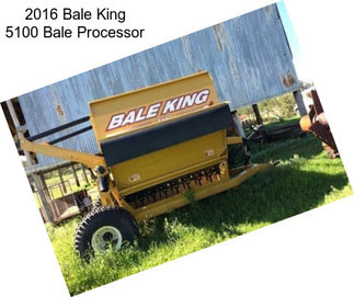 2016 Bale King 5100 Bale Processor