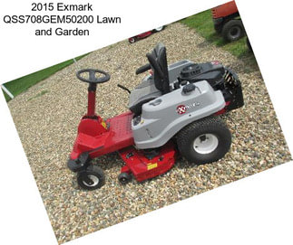 2015 Exmark QSS708GEM50200 Lawn and Garden