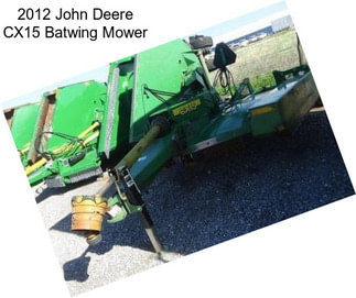 2012 John Deere CX15 Batwing Mower