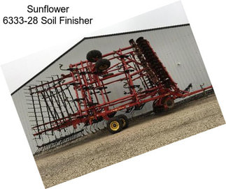 Sunflower 6333-28 Soil Finisher