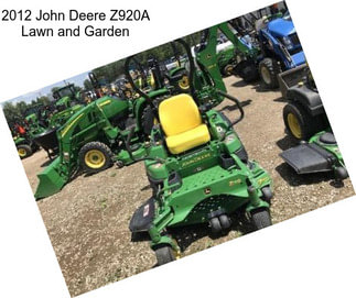 2012 John Deere Z920A Lawn and Garden