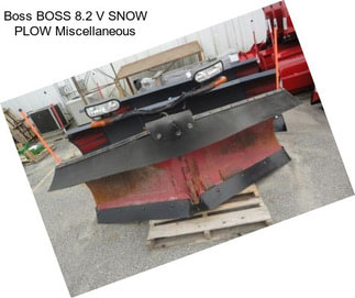 Boss BOSS 8.2 V SNOW PLOW Miscellaneous