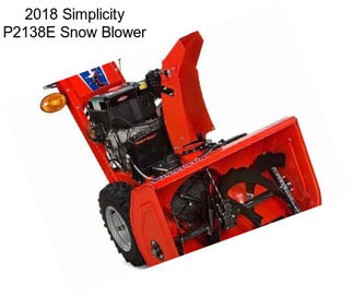 2018 Simplicity P2138E Snow Blower