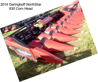 2014 Geringhoff NorthStar 830 Corn Head