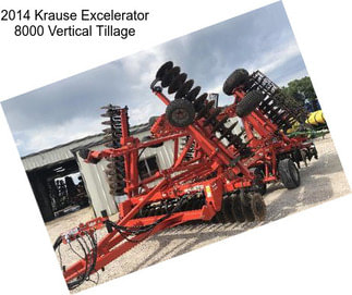 2014 Krause Excelerator 8000 Vertical Tillage