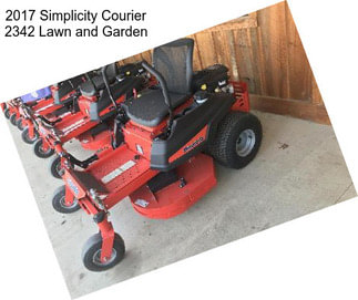 2017 Simplicity Courier 2342 Lawn and Garden
