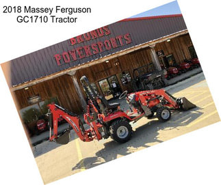 2018 Massey Ferguson GC1710 Tractor