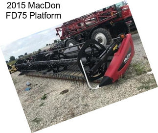 2015 MacDon FD75 Platform