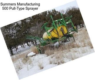 Summers Manufacturing 500 Pull-Type Sprayer