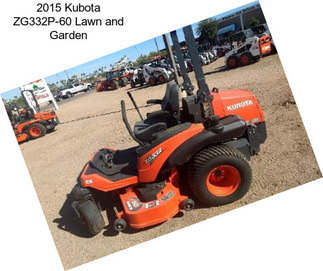 2015 Kubota ZG332P-60 Lawn and Garden