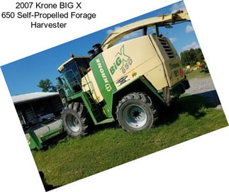 2007 Krone BIG X 650 Self-Propelled Forage Harvester