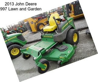 2013 John Deere 997 Lawn and Garden