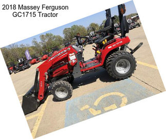 2018 Massey Ferguson GC1715 Tractor