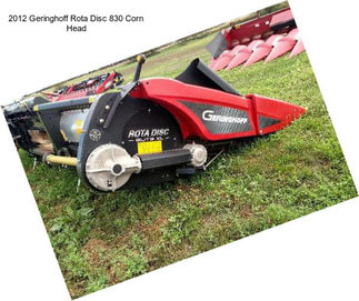 2012 Geringhoff Rota Disc 830 Corn Head