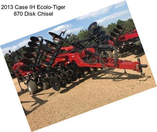 2013 Case IH Ecolo-Tiger 870 Disk Chisel